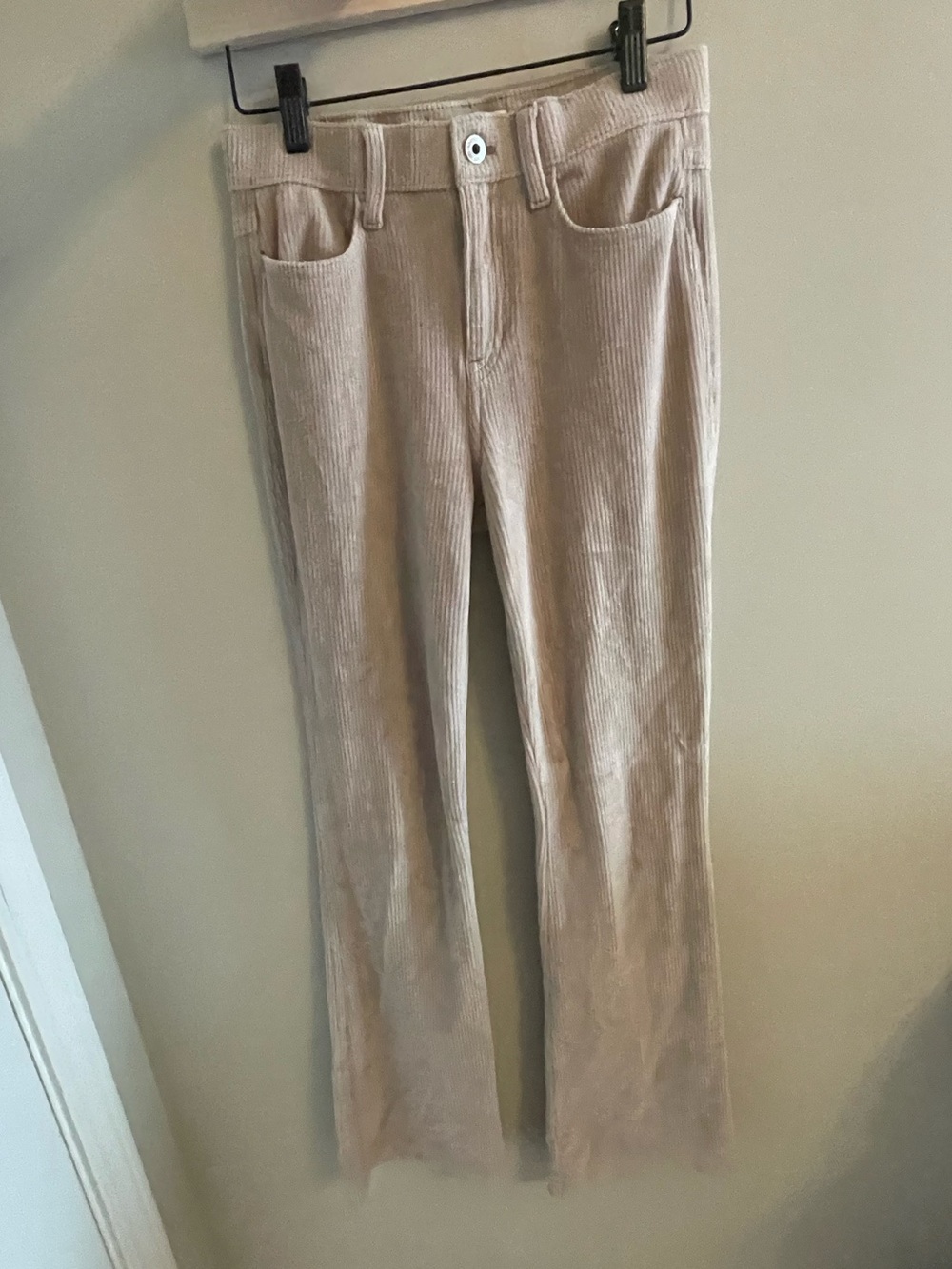 abercrombie kids Tan Corduroy Wide-Leg Jeans